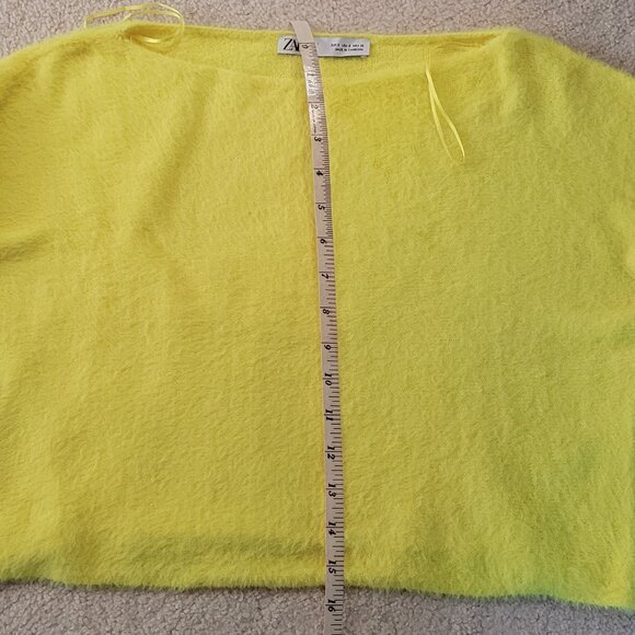 Zara yellow cropped super soft sweater Size S - Picture 9 of 9